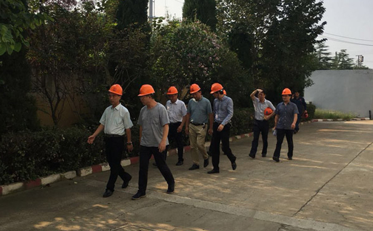 省、市环保厅领导一行对我公司例行检查