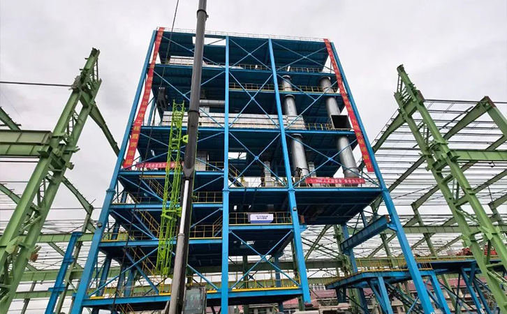 祝贺湖南承誉连续热镀锌机组项目高塔圆满落成！