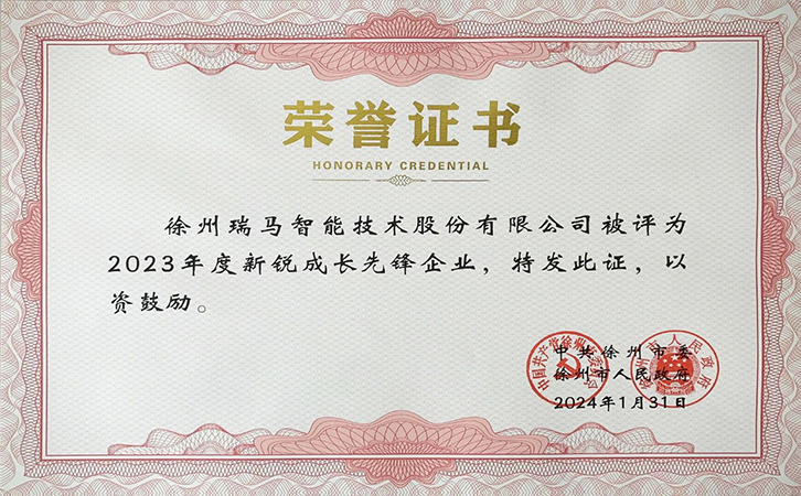 喜报丨热烈祝贺3044永利荣获徐州市2023年度新锐成长先锋企业