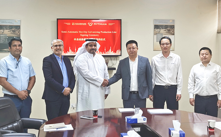 3044永利再拓中东市场 沙特Al-Babtain公司热镀锌项目正式签约